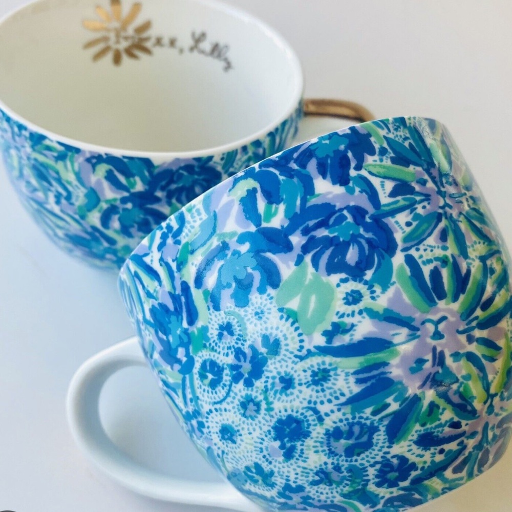 ✨NWT✨ Lilly Pulitzer Ceramic Coffee/Tea Cups, Set of 2